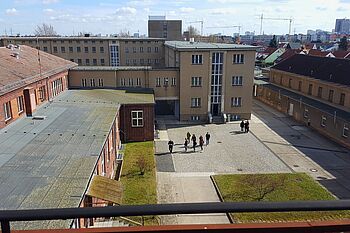 Ehemaliger Gefängnishof in Berlin-Hohenschönhausen
