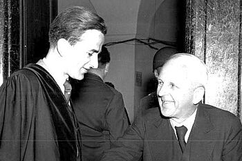 Richard and Ernst von Weizsäcker at the Nuremberg Tribunal 1948