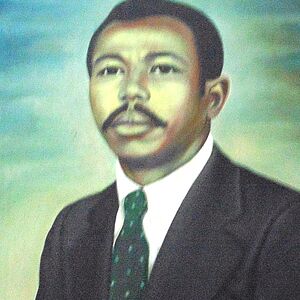 [Translate to Englisch:] Ein offizielles Bildnis des äthiopischen Diktators Diktator Mengistu Haile Mariam 