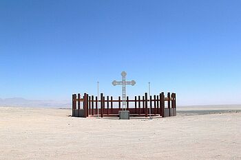 Monument in the desert near Calama