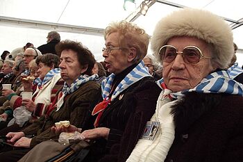 Survivors of the Auschwitz Concentration Camp